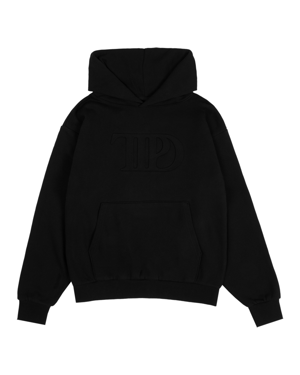 TTPD Black Embossed Hoodie