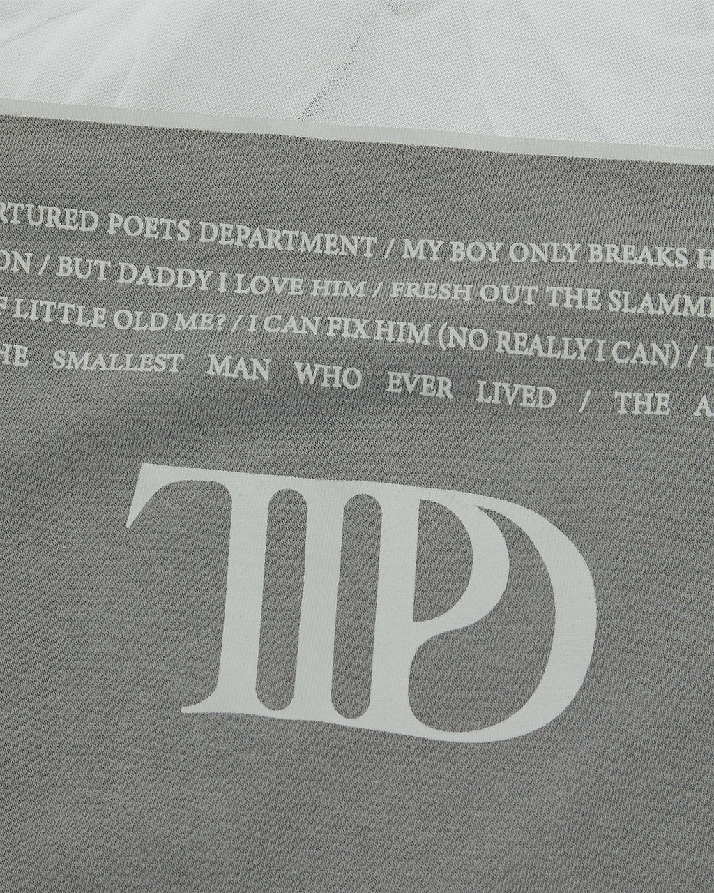The Tortured Poets Department Gray Photo Long Sleeve T-Shirt