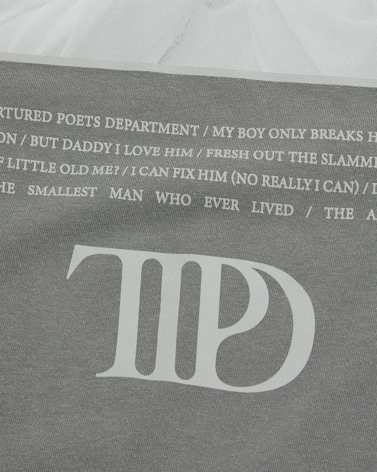 The Tortured Poets Department Gray Photo Long Sleeve T-Shirt