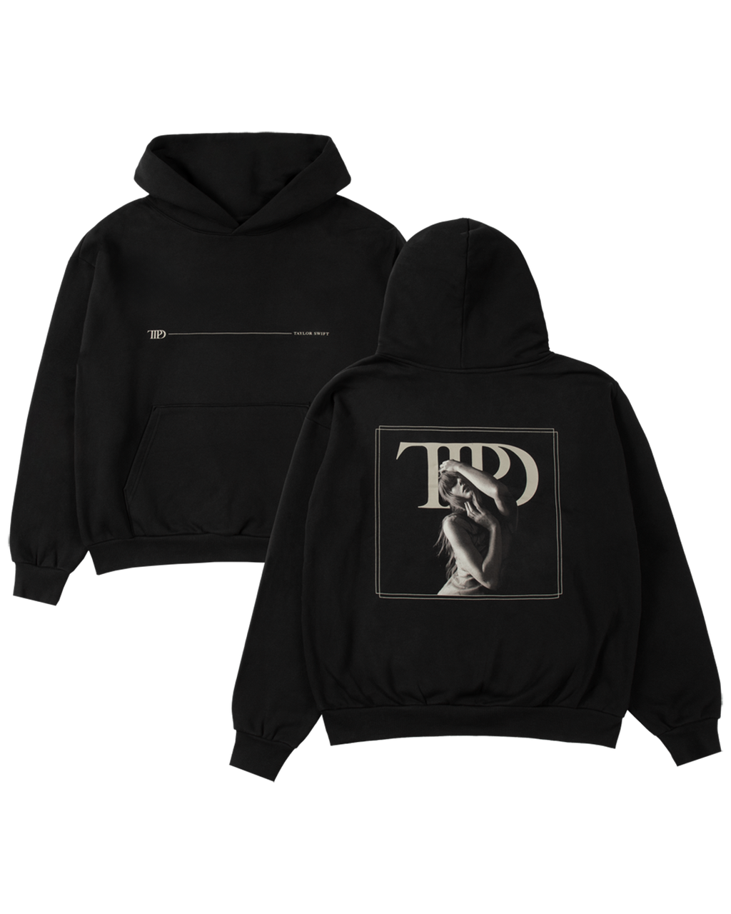 The Tortured Poets Department Black Hoodie